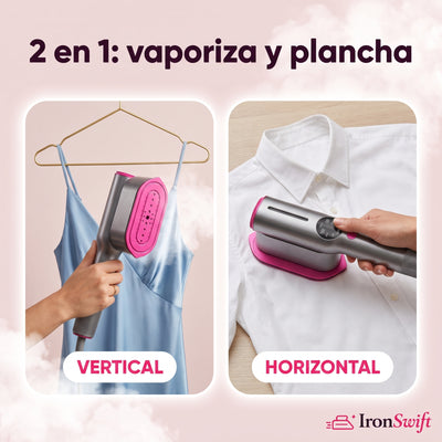 IronSwift SteamerPro 2-in-1 Vaporizador y plancha